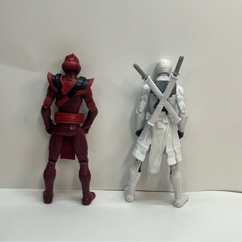G.I. Joe actions figures red‎ armor white clad storm shadow snake eyes ninja